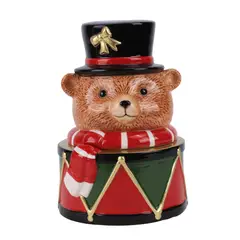 DEAR SANTA - Galletero Oso en Cerámica 16x16.4x23.7cm Multicolor