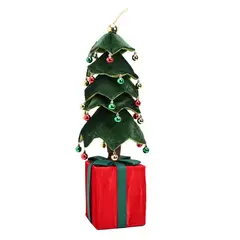 DEAR SANTA - Árbol de Navidad en Tela Flexible 30x46-88 Azul/Dorado