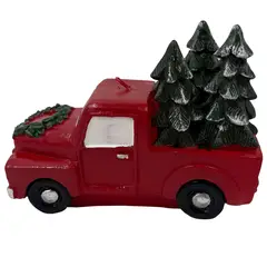 DEAR SANTA - Vela Auto Árbol 7x15.7x11.7cm Rojo