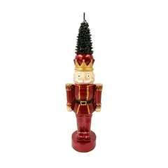 DEAR SANTA - Vela Cascanueces 5.6x7.7x25.5cm Rojo