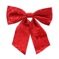 DEAR SANTA - Lazo Rojo Grande Velvet en Poliéster 30cm