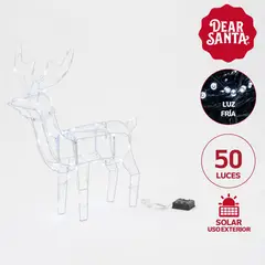 DEAR SANTA - Reno Led Solar Funciones 60cm Producto Certificado