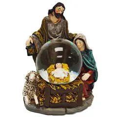 DEAR SANTA - Pesebre Globo Agua en Poliresina Multicolor