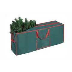 DEAR SANTA - Bolsa de Almacenamiento para Árbol en Polipropileno 125x50x30cm Verde