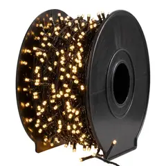 DEAR SANTA - Juego de Luz Cálida 1000 Luces con Led Integrado Plástico 34.97 Metros Roll Eléctrico 120 V 7.5 W