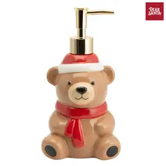 DEAR SANTA - Dispensador Oso Navideño Multicolor en Cerámica 20cm