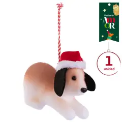 DEAR SANTA - Perro Gorro Multicolor en Poliéster Huella de Amor