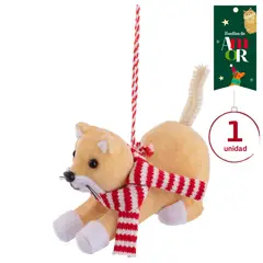 DEAR SANTA - Gato 10cm Beige en Poliéster Huella de Amor