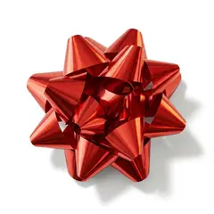 DEAR SANTA - Mono Regalo Rojo en PVC 15x15cm