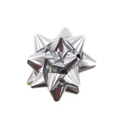 DEAR SANTA - Mono Regalo Plateado en PVC 15x15cm