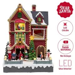 DEAR SANTA - Casa Musical Led 25.5cm a Batería