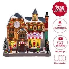 DEAR SANTA - Tienda Juguete Iluminada Led Musical 43x41x22.5 cm a Batería Producto Certificado