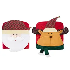 DEAR SANTA - Funda de Silla Santa/Reno en Poliéster Multicolor 53x63cm Cuentos Mágicos