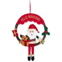 DEAR SANTA - Corona con Santa y Oso Multicolor en Poliéster Cuentos Mágicos