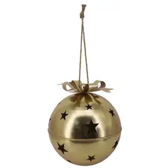 DEAR SANTA - Esfera Metálica Dorada en Hierro 50.8cm