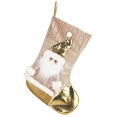 DEAR SANTA - Media Santa 48cm Multicolor en Poliéster Noche Dorada