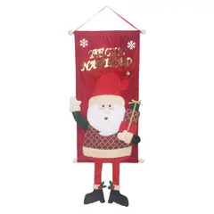 DEAR SANTA - Bandera de Pared Santa en Poliéster Multicolor 38x86cm Cuentos Mágicos