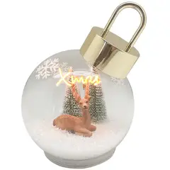 DEAR SANTA - Adorno en Vidrio Bola de Cristal 17cm