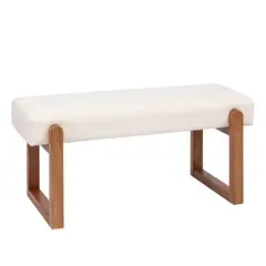 JUST HOME COLLECTION - Puff Banqueta Elodie 44x104x50 cm Café