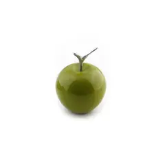 undefined - Manzana Decorativa Madera Verde Soco Arte Decorativo