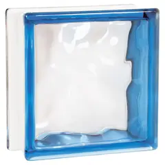 HOLZTEK - Bloque Vidrio Int Azul 19x19x8cm
