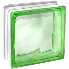 HOLZTEK - Bloque Vidrio Int Verde 19x19x8cm
