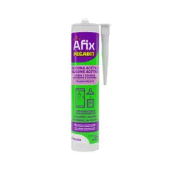 AFIX - Pegadit Silicona Baños y Cocinas -Transparente - 280 ml
