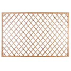 DEKOART - Cerca Madera 1.8x1.2 Mts. Crudo Rombo