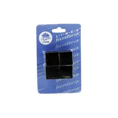 FIXSER - Bota Caucho Cuadrada Mueble 3/4Pg 4Und