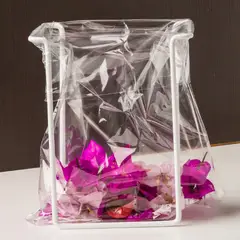 REJIPLAS - Basurera Mesa Blanco 19x13x16 cm + 6 Bolsas