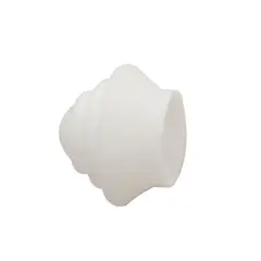 JUST HOME COLLECTION - Set de 2 Terminales 25mm Blanco